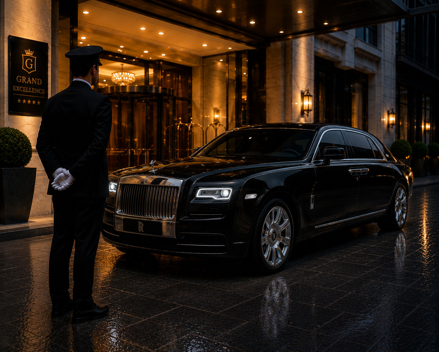 Exotic luxury chauffeur vehicle - Rolls-Royce, Bentley, Mercedes S-Class